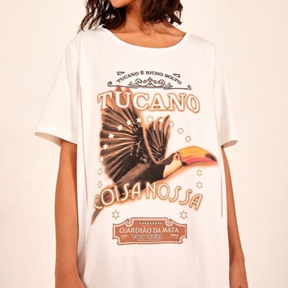 FARM RIO Tucano Short Sleeve Organic Cotton T-Shirt (NWT)